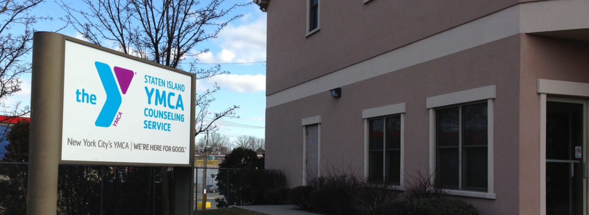 Entrance to Staten Island YMCA's Counseling Services Center