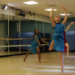 Isadora Duncan students dance in McBurney YMCA studio